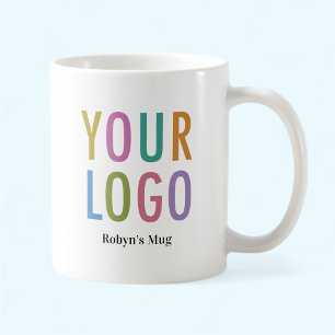 De Café Caneca com Nome da Empresa Personalizada com Logot