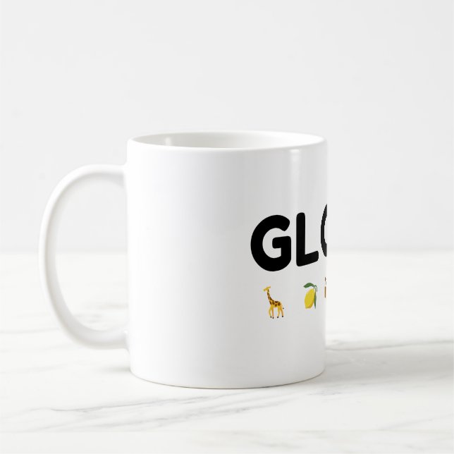 De Café caneca com nome Gloria (Esquerda)