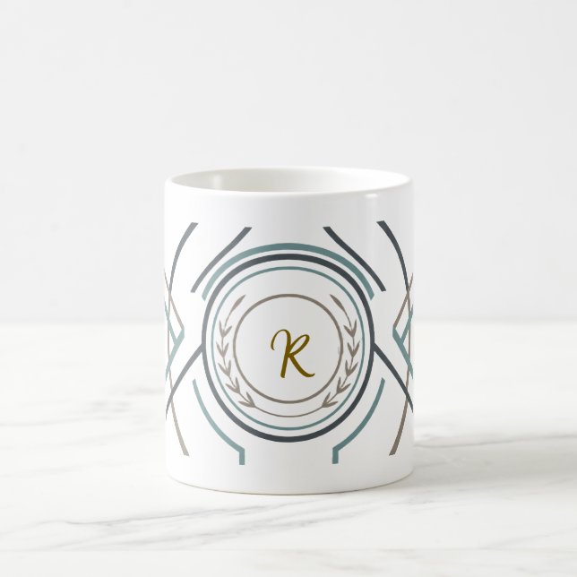 De Café Caneca com Nome ou Inicial Personalizado – Present (Centro)