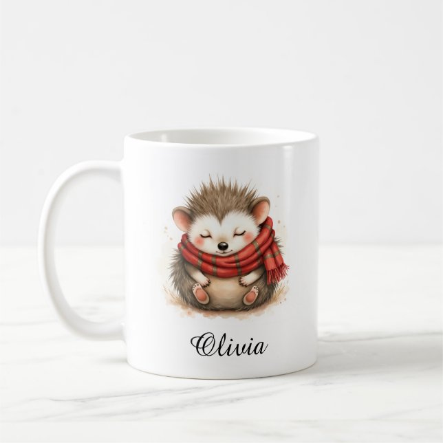 De Café Caneca com Nome Personalizadoouriço Sonolento com  (Esquerda)