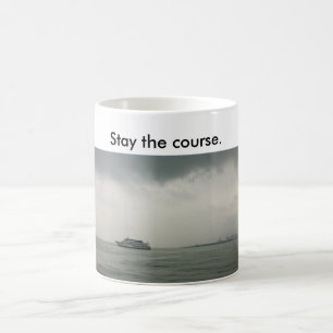 De Café Caneca com o barco em L. Michigan que diz a estada
