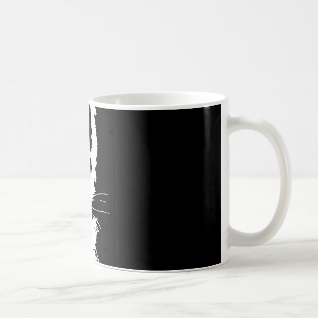 De Café Caneca com o tigre preto e branco do impressão (Direita)
