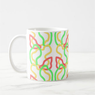 De Café Caneca com padrão funky