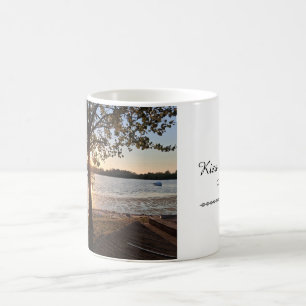 De Café Caneca com paisagem