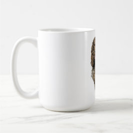 De Café Caneca com Retrato Esboço Artístico do Boykin Span