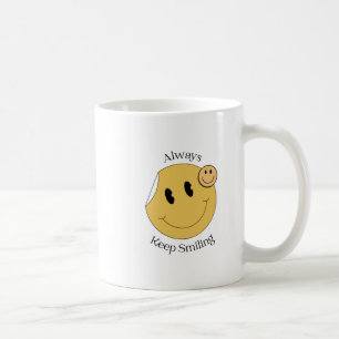 De Café Caneca com Rosto Sorridente Sempre Sorria   Motiva
