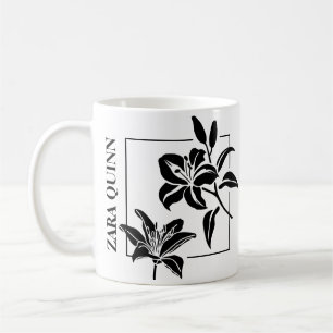 De Café Caneca com Silhueta da Elegante Tigela Lilás - Per