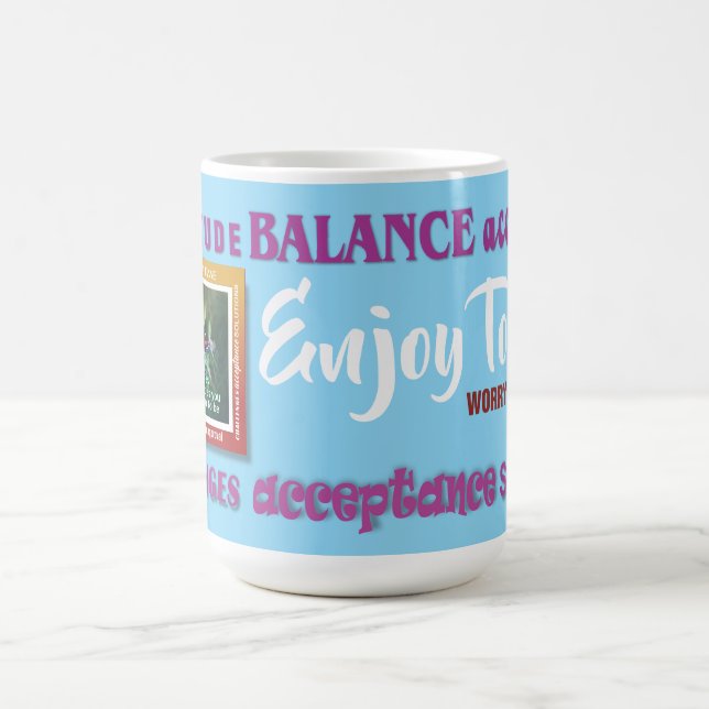 De Café caneca com slogan aproveite hoje... se preocupe am (Centro)
