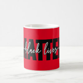 De Café Caneca com Tipografia Black Lives Matter Elegante