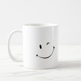 De Café caneca com um sorriso
