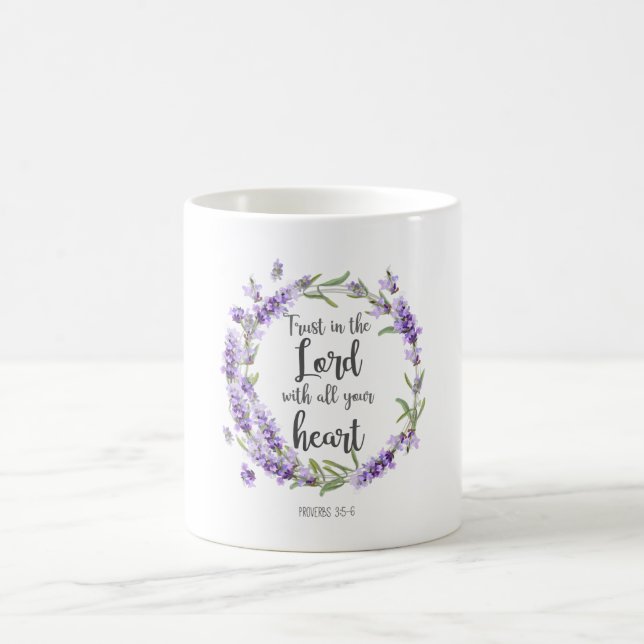 De Café Caneca com Versículo Bíblico Confie no Senhor (Centro)