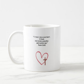 De Café Caneca com versículo bíblico do Salmo 51:10 | Pres