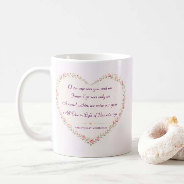 De Café caneca com verso (Com Donut)