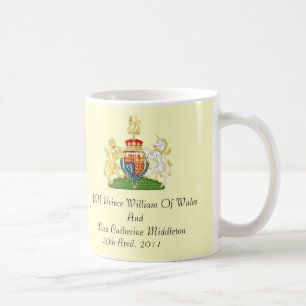 De Café Caneca comemorativa da brasão real do casamento