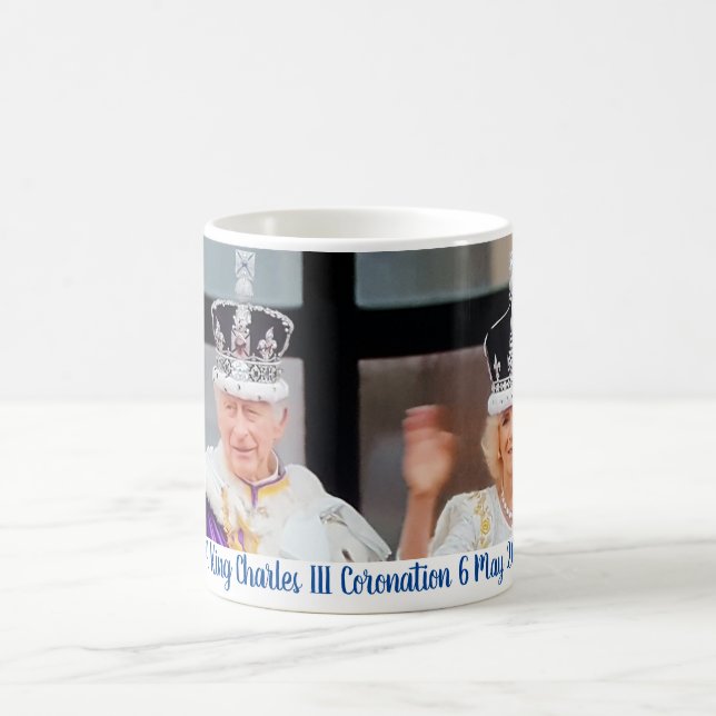 De Café caneca comemorativa da coroação do Rei Charles III (Centro)