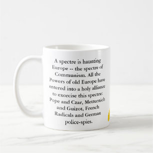 De Café Caneca comunista do manifesto