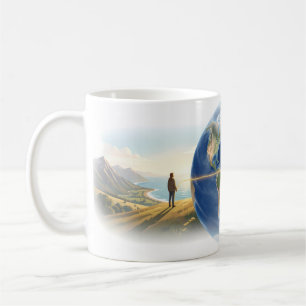 De Café Caneca Conexão Fio Dourado Ao Redor do Mundo