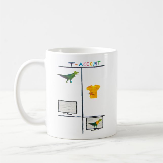 De Café Caneca Contador T Rex T Conta Contabilidade Presen (Esquerda)
