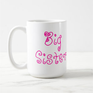 De Café Caneca cor-de-rosa bonito da irmã mais velha