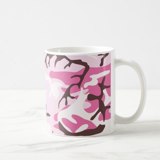 De Café Caneca cor-de-rosa da camuflagem (Direita)