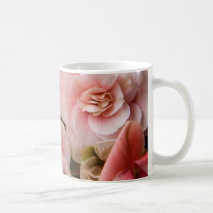 De Café Caneca cor-de-rosa da flor