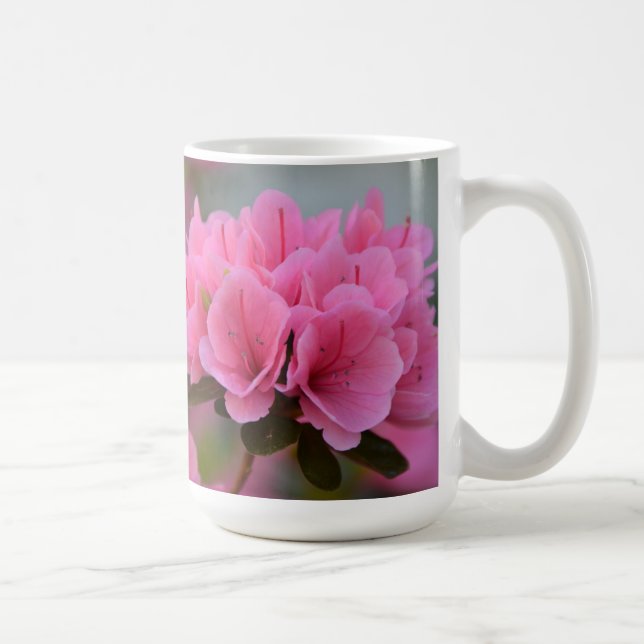 De Café Caneca cor-de-rosa das azáleas (Direita)