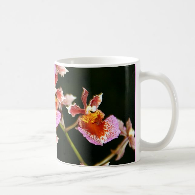 De Café Caneca cor-de-rosa das orquídeas (Direita)