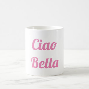 De Café Caneca cor-de-rosa do Ciao Bella