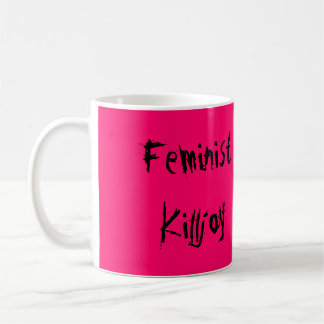 De Café Caneca cor-de-rosa & preta do Killjoy feminista