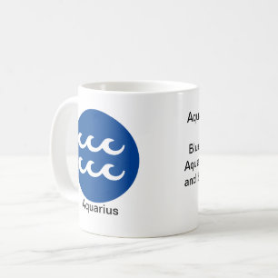 De Café Caneca - Cor do Zodíaco para Aquário
