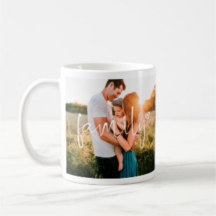 De Café Caneca Coração Caligrafia Moderna Família 2-Foto