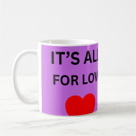 De Café caneca coração roxo