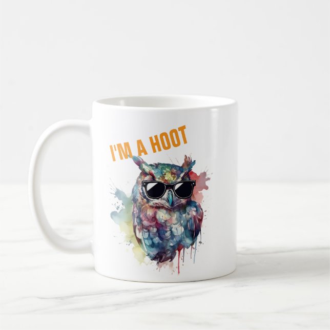 De Café Caneca Coruja Engraçada - Eu Sou Um Pio Personaliz (Esquerda)