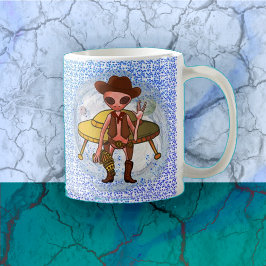 De Café Caneca Cowboy Alien