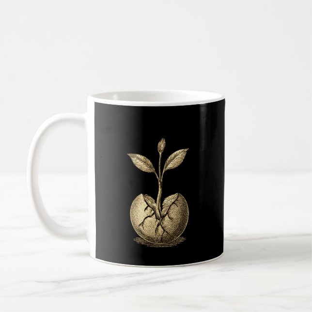 De Café Caneca Crescimento Após Luta • Motivação Minimalis (Esquerda)