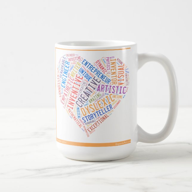 De Café Caneca criativa do Dyslexic (Direita)