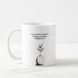 De Café Caneca Cristã com Versículo Bíblico Filipenses 4:1