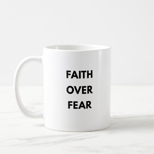 De Café Caneca Cristã Fé Sobre Medo (Esquerda)