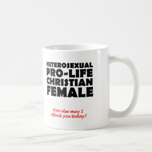 De Café Caneca Cristã Feminina Prolife Humor Ofensivo