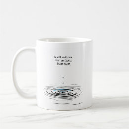 De Café Caneca cristã Salmo 46:10 | Presente Inspirador