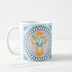 De Café Caneca Cruz Cristã Pomba Santa