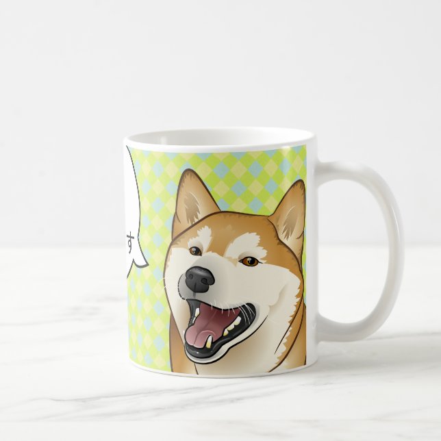 De Café Caneca customizável da comida favorita vermelha (Direita)