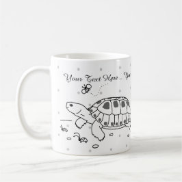 De Café Caneca customizável da tartaruga do russo