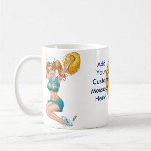 De Café Caneca customizável do cheerleader pelo Al Rio