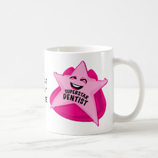 De Café caneca customizável do dentista da estrela