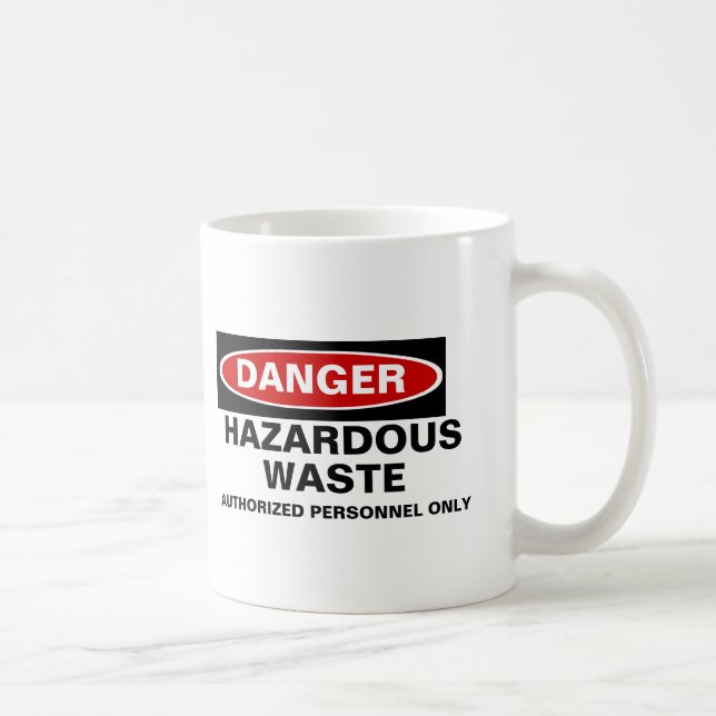 De Café Caneca customizável do perigo (Direita)