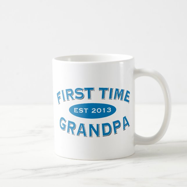 De Café Caneca customizável do vovô da primeira vez (Direita)