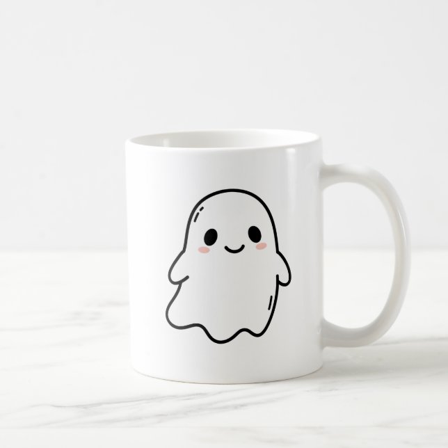 De Café Caneca Cute Kawaii Ghost (Direita)