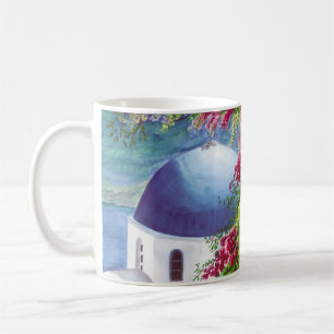 De Café caneca da abóbada do santorini