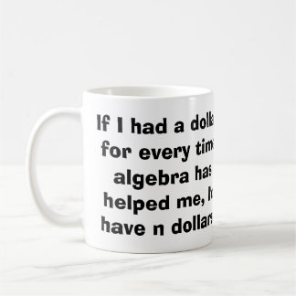 De Café Caneca da álgebra da matemática